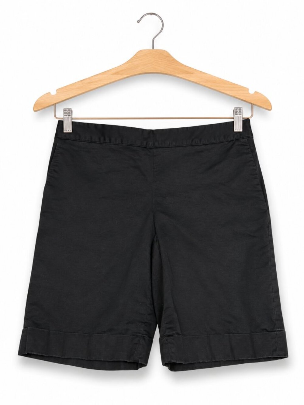 White House Black Market Black Bermuda Shorts‎ Sz 8